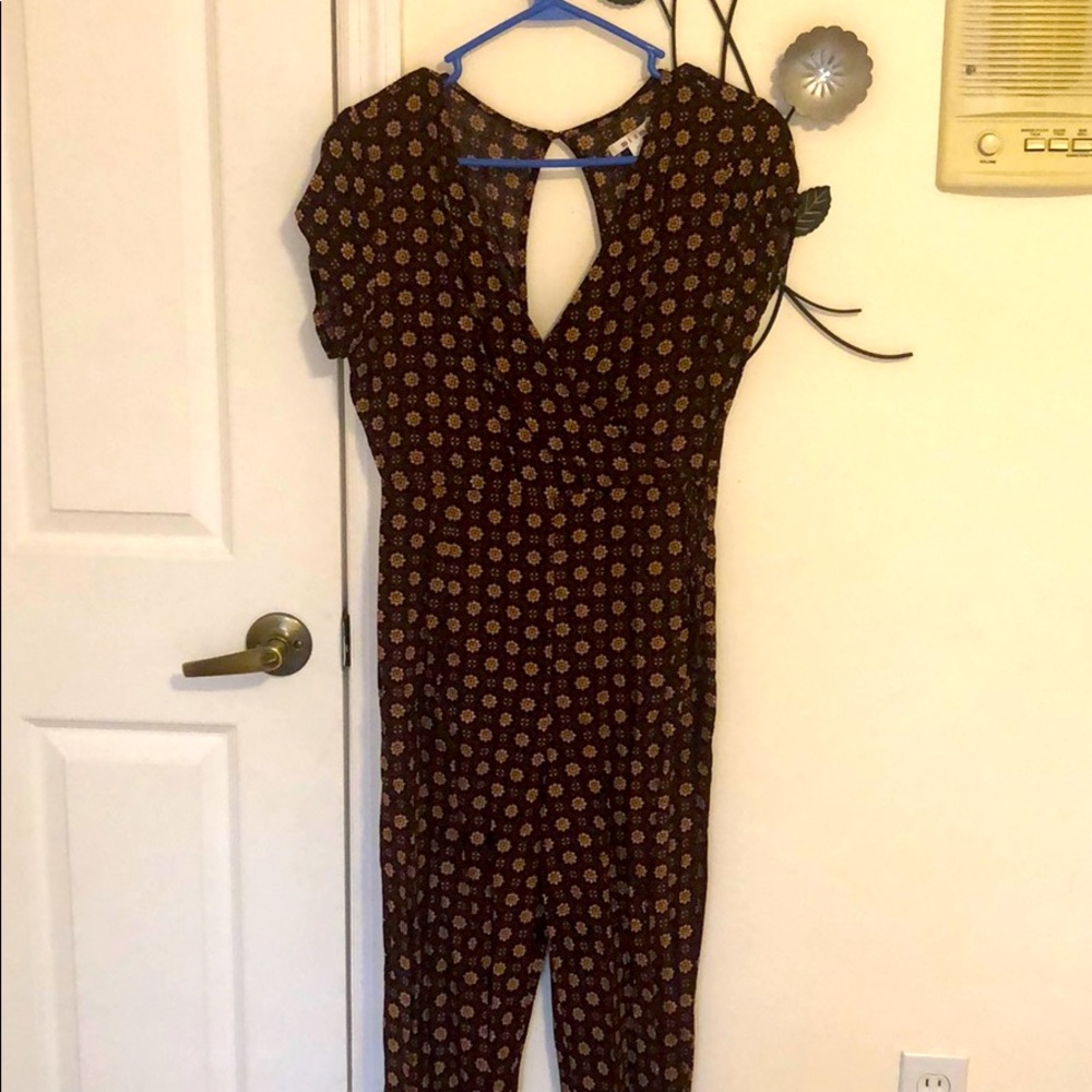 Francesca’s Dark Flower Jumpsuit